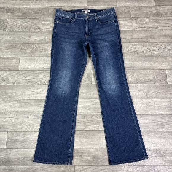 Lucky Brand Stretch High Rise Flare Leg Denim Jeans Medium Wash sz 14/32 - Picture 2 of 6